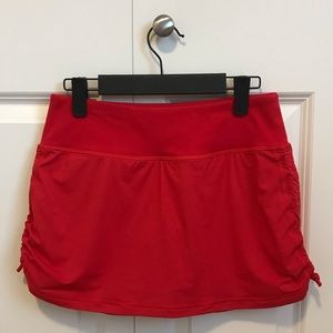 Zella Bright Red Tennis Skort